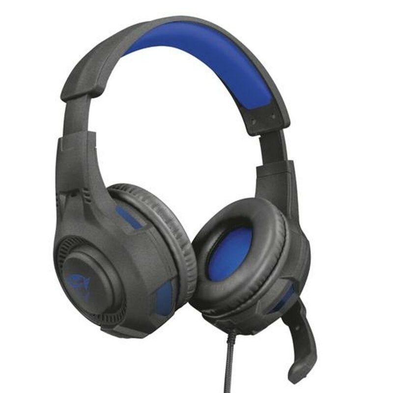 Žaidimų ausinės su mikrofonu Trust 23250 Mėlyna Juoda Juoda / Mėlyna