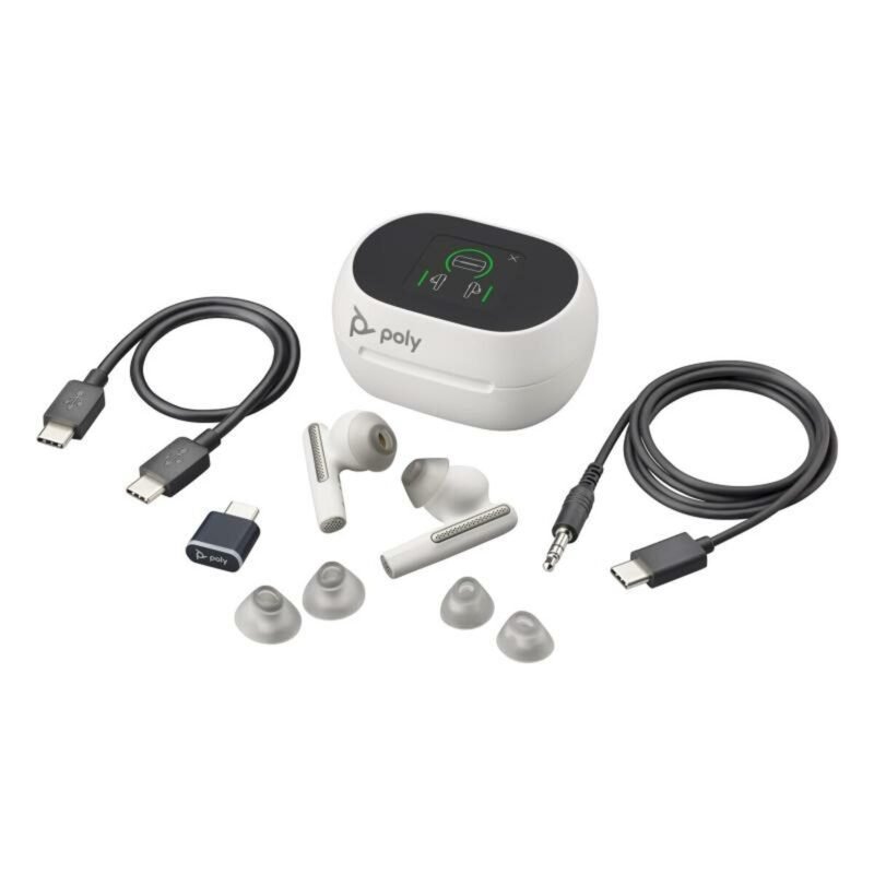 Bluetooth laisvų rankų įranga su mikrofonu Poly VOYAGER FREE 60+