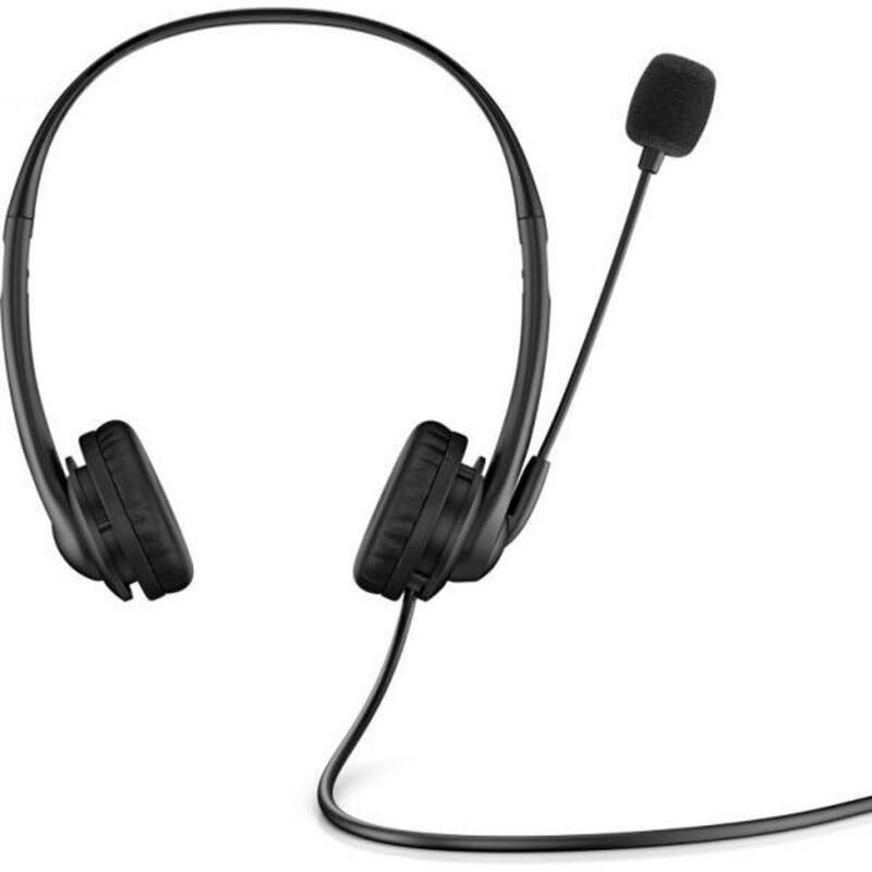 Ausinės su mikrofonu HP Wired Juoda