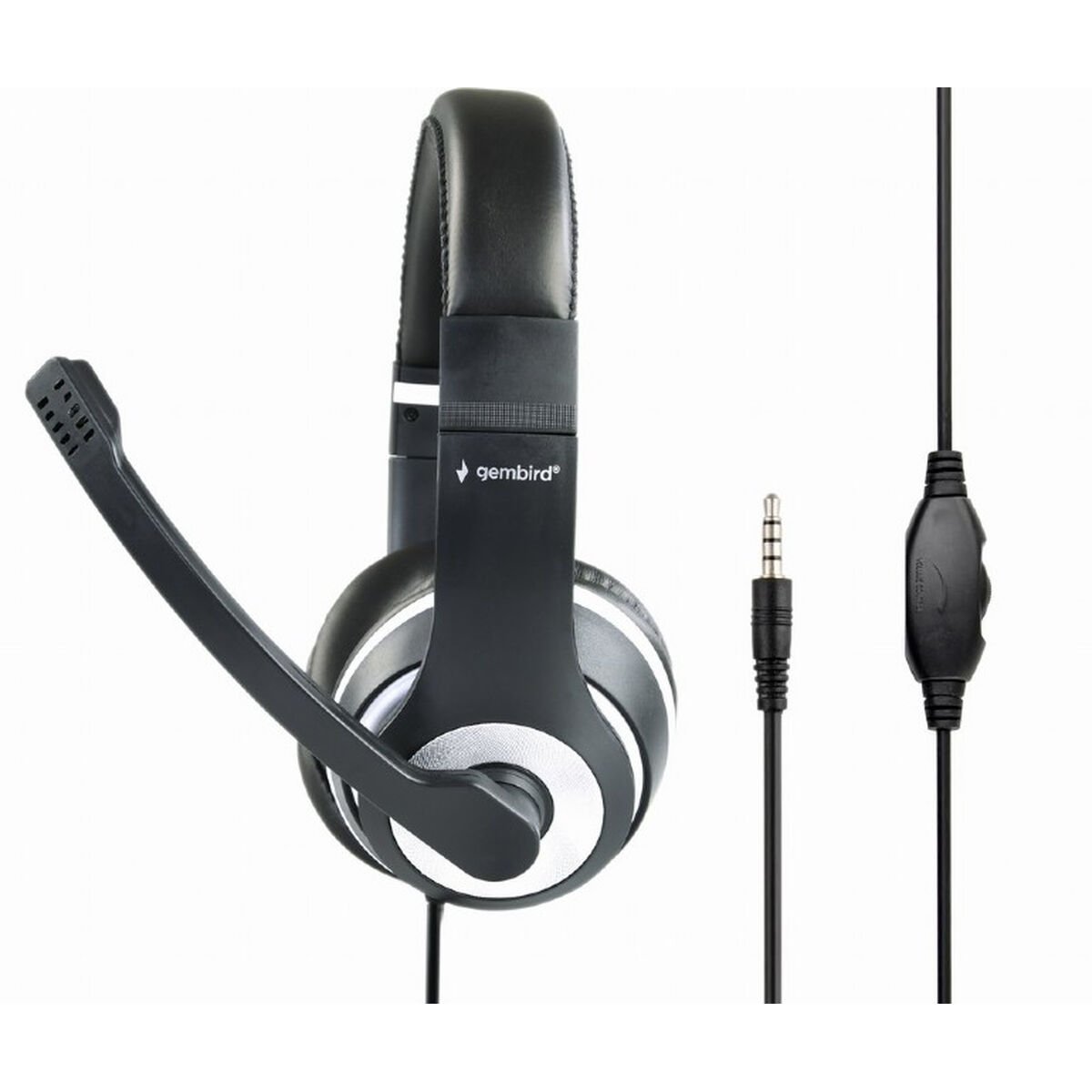 8716309113656_I20.jpg Ausinės su mikrofonu GEMBIRD MHS-03-BKWT