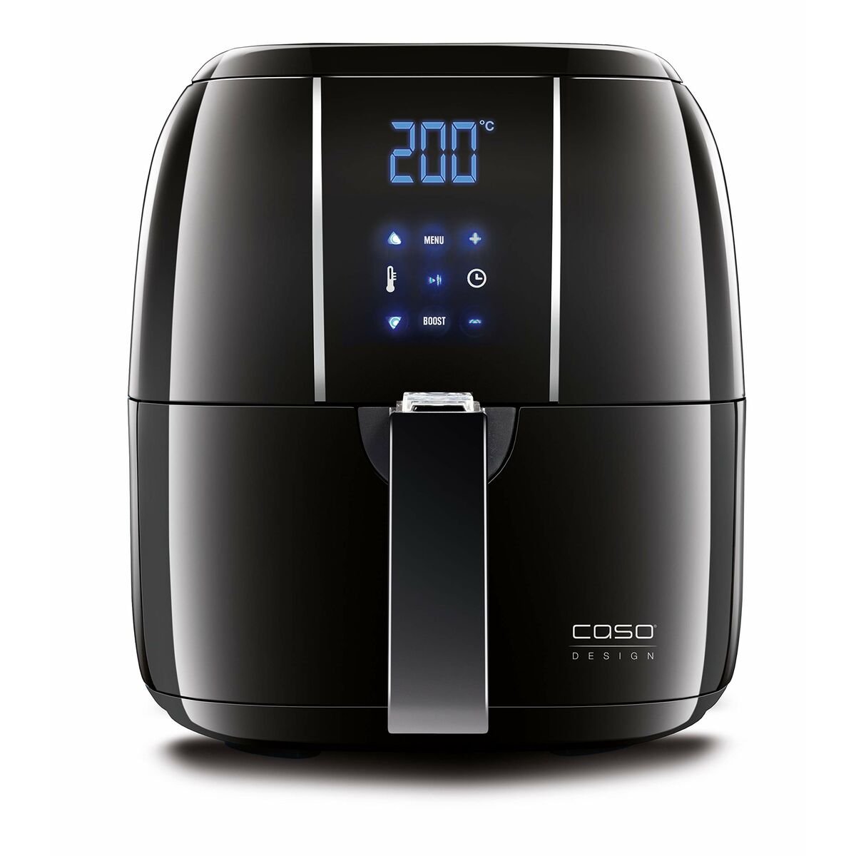 4038437031720_R00.jpg Gruzdintuvė, beveik nenaudojanti Aliejaus CASO AF200 Juoda 1400 W 2,5 L